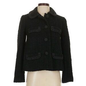 J. Crew Bouclé Tweed Penny
Jacket, black sz Petite 0